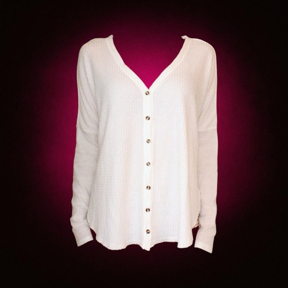 Urban Outfitters deadstock white knit button up cardigan - Picture 4 of 7